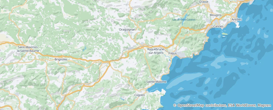 Map of French Riviera