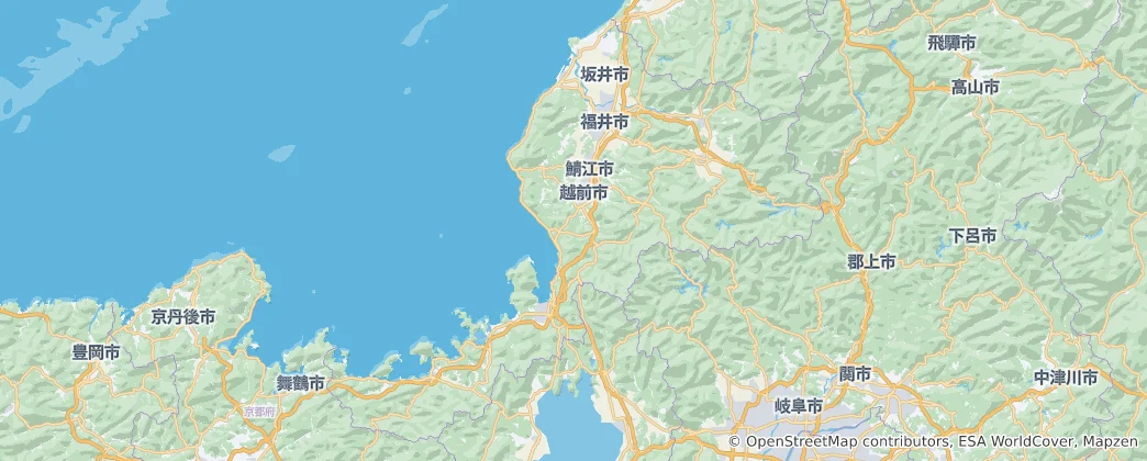 Map of Fukui Prefecture