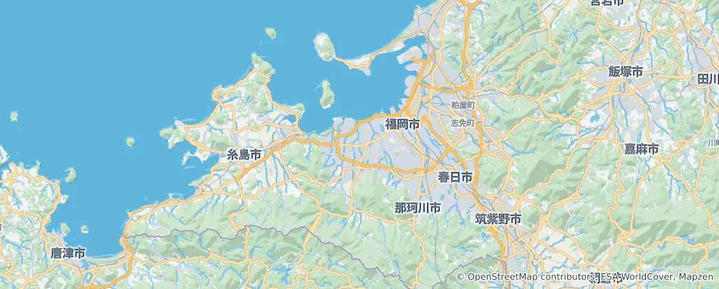 Map of Fukuoka