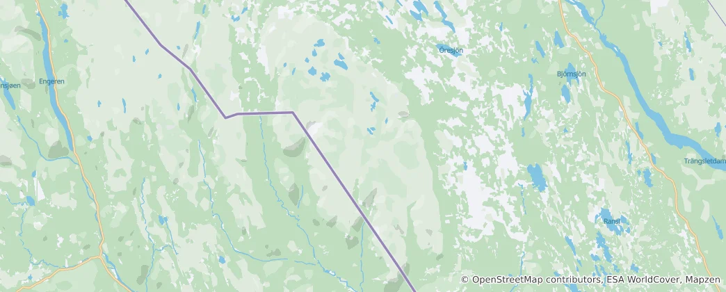 Fulufjället 地图