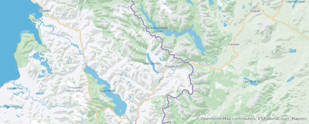 Map of Futaleufú