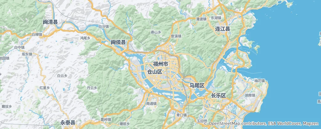 Karte von Fuzhou