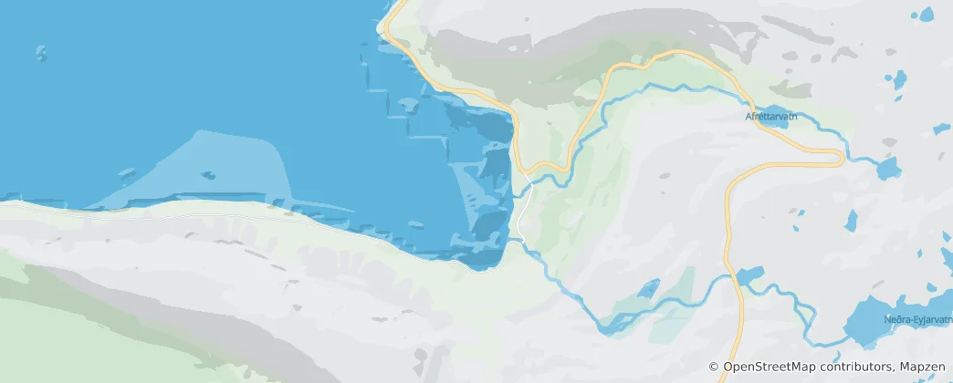 Mapa Dynjandi í Arnarfirði