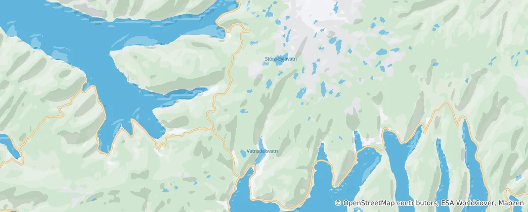 Map of Vatnsfjörður