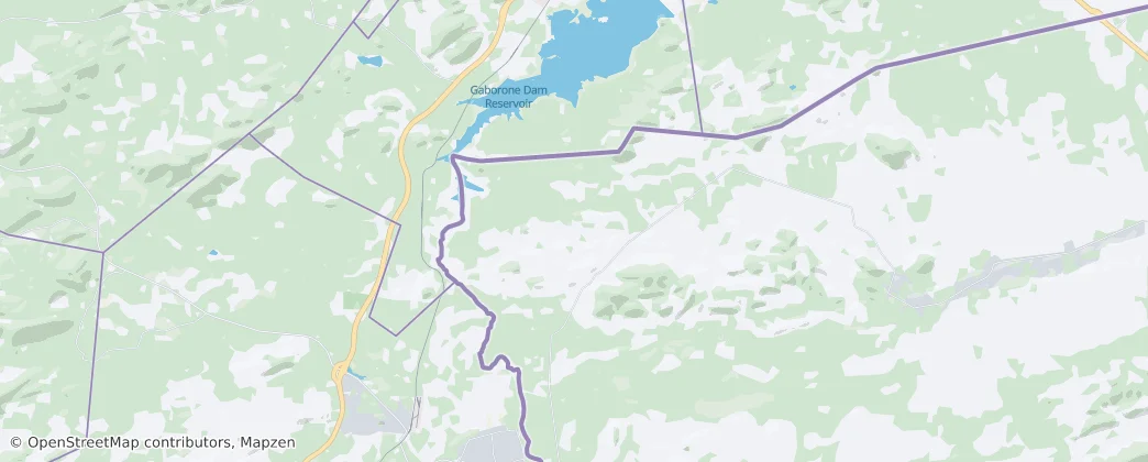 Gaborone — Map