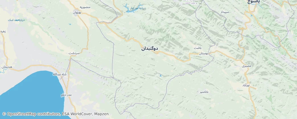 shahrestān di Gachsaran — Mappa