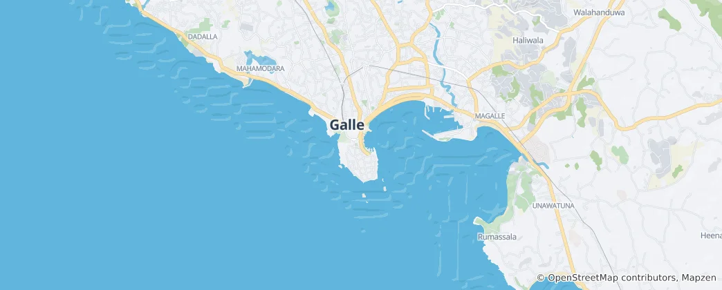 Map of Galle