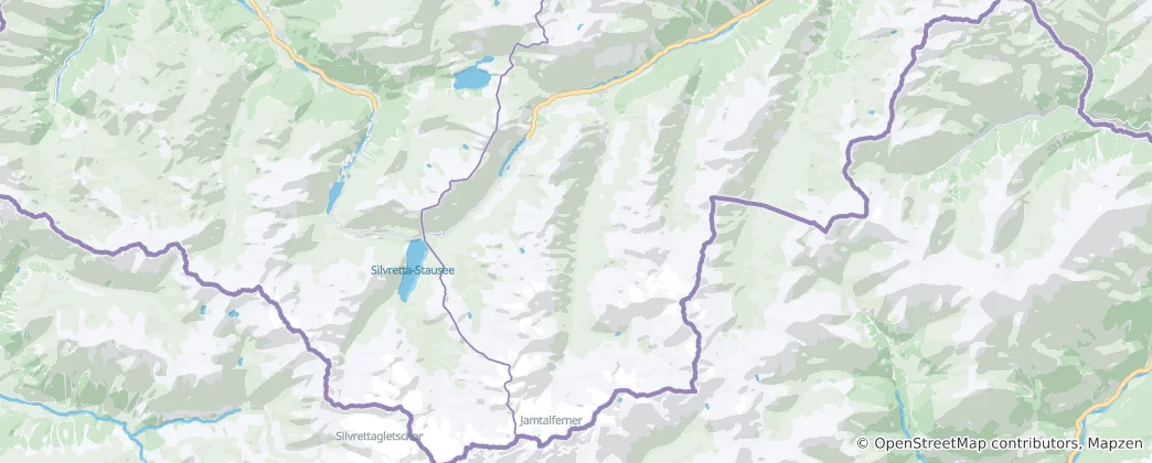 Mapa Galtür