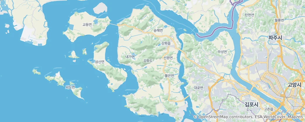 Map of Ganghwa Island
