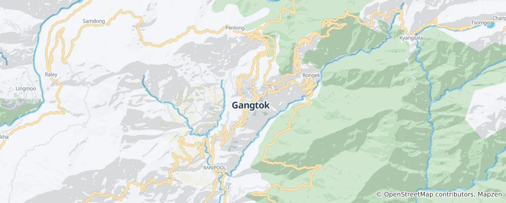 Térkép: Gangtok
