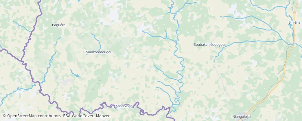 Gaoua — Map