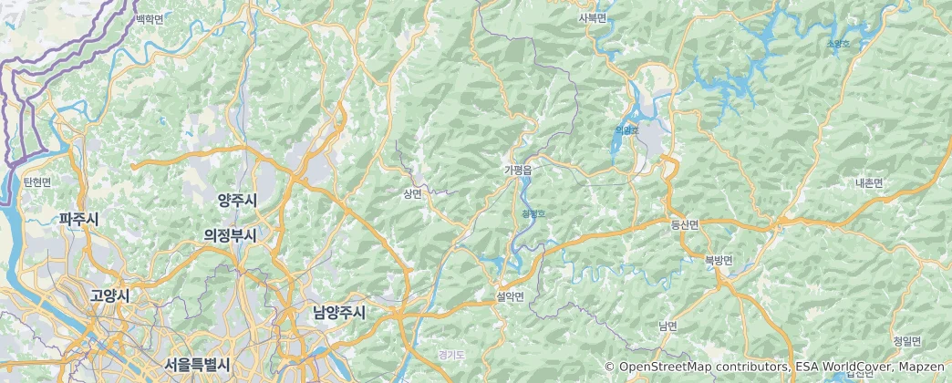Térkép: Gapyeong megye