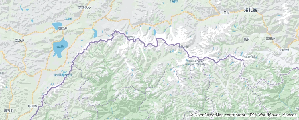Map of Gasa District