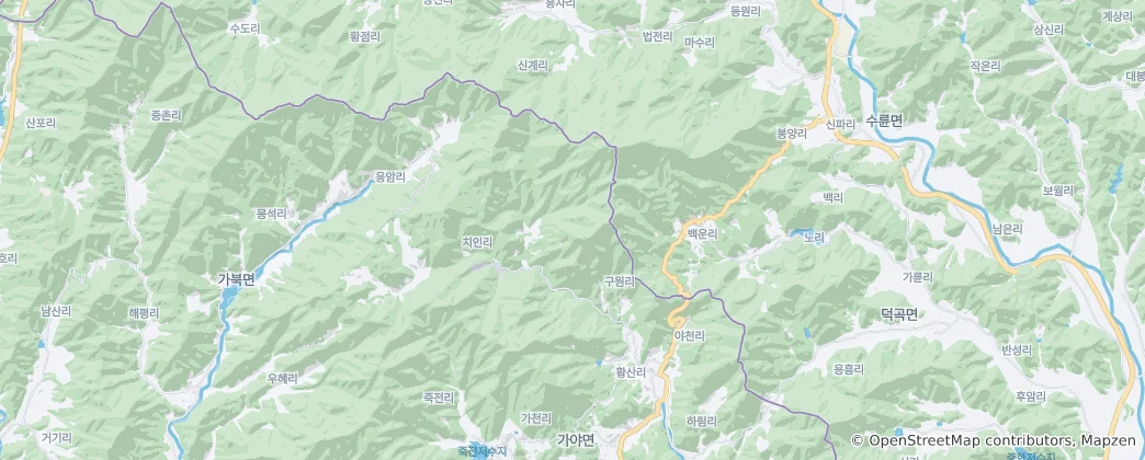 Mappa di Parco nazionale di Gayasan