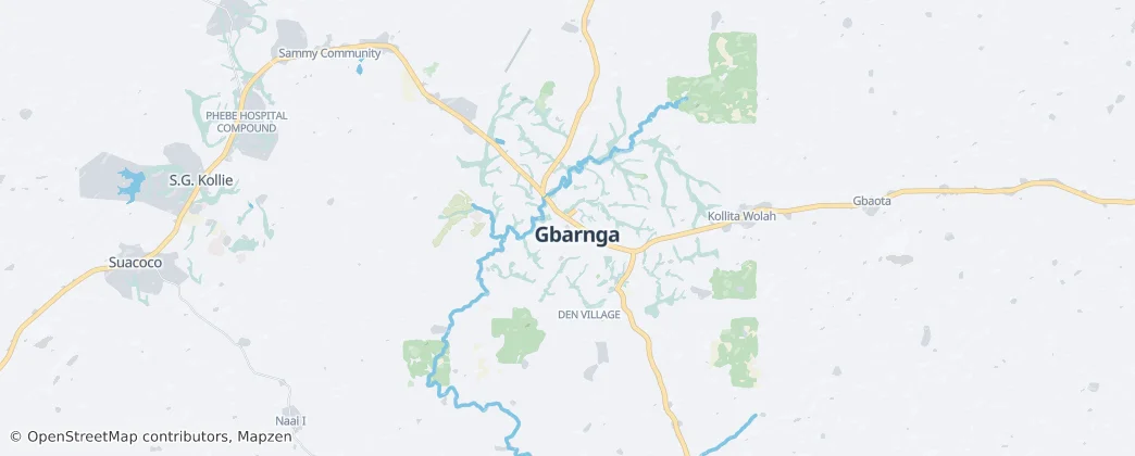 Gbarnga — Map