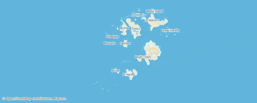 Isles of Scilly National Landscape — Kaart