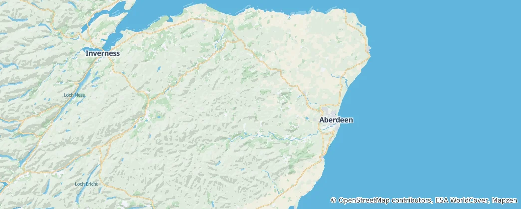 Mappa di Aberdeenshire