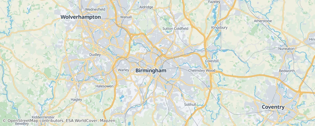 Birmingham — 地图