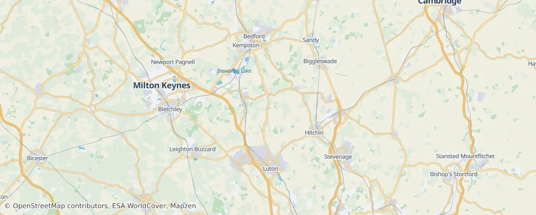 Central Bedfordshire — 地图