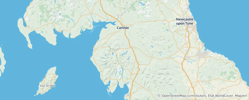 Cumbria 지도