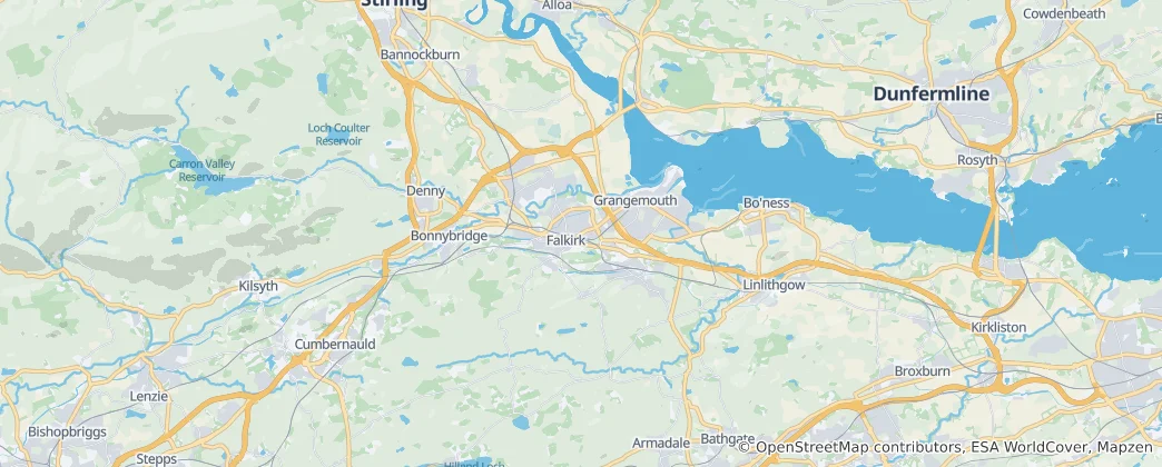 Mapa Falkirk