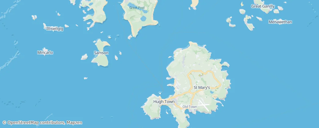 Scilly Adaları — Harita