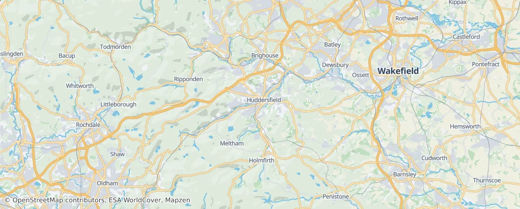 Kirklees – Mapa