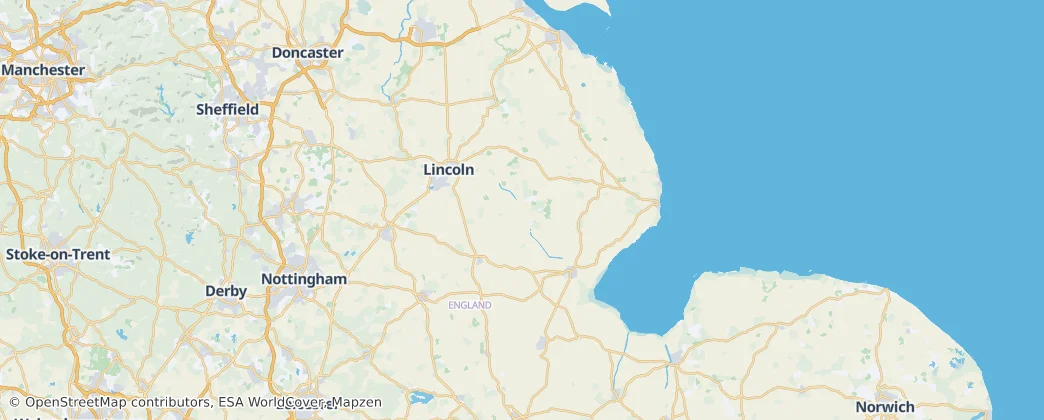 Lincolnshire — Map