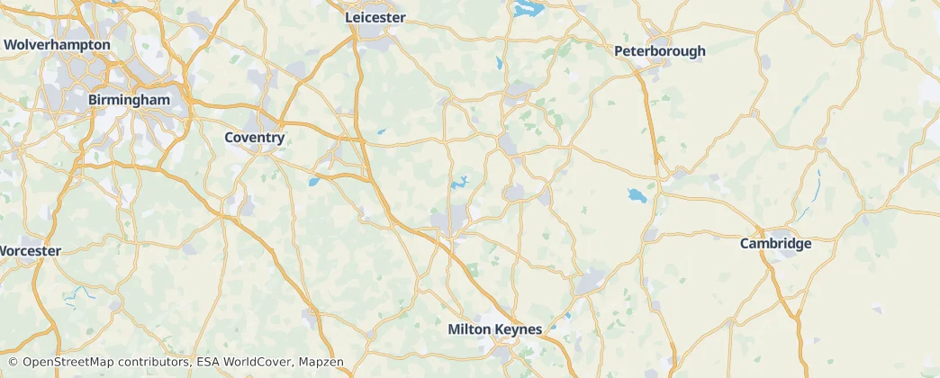 Northamptonshire — Map