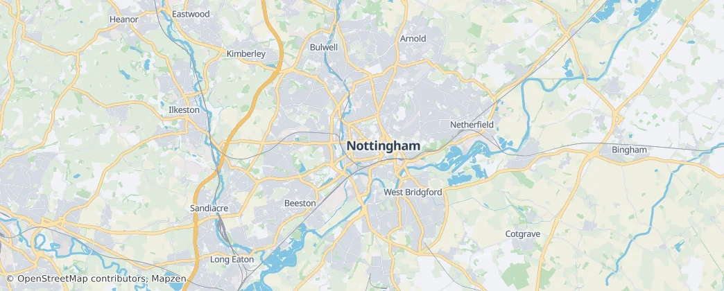 City of Nottingham — 地图