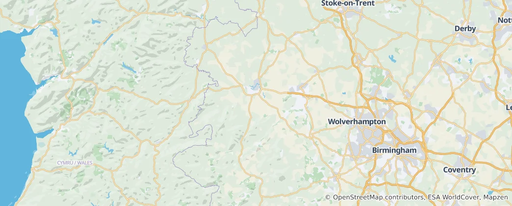 Mappa di Shrewsbury and Atcham