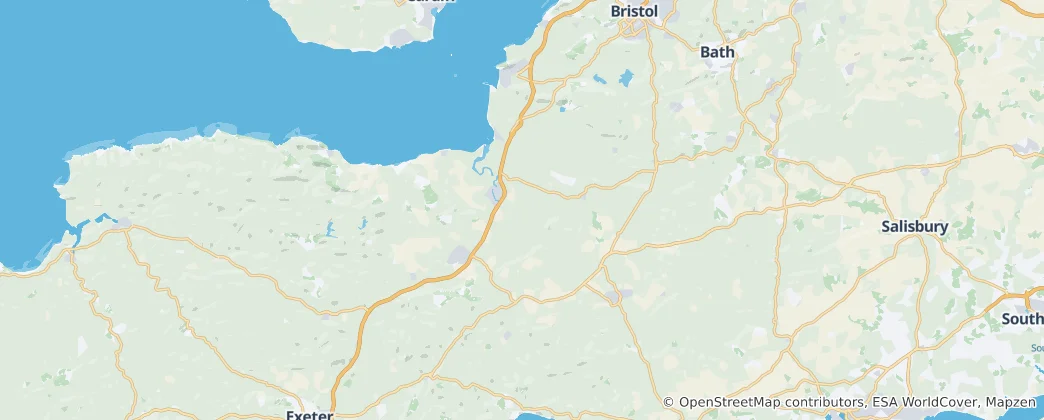 Mappa di Somerset