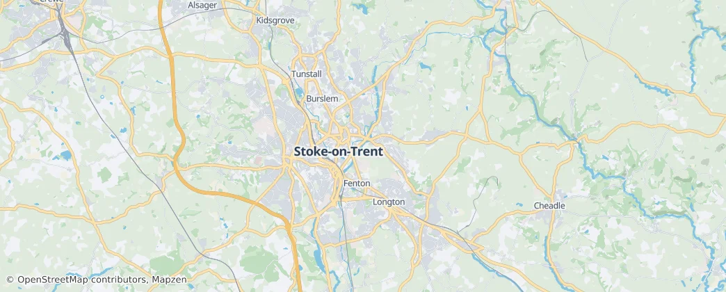 City of Stoke-on-Trent — Harita