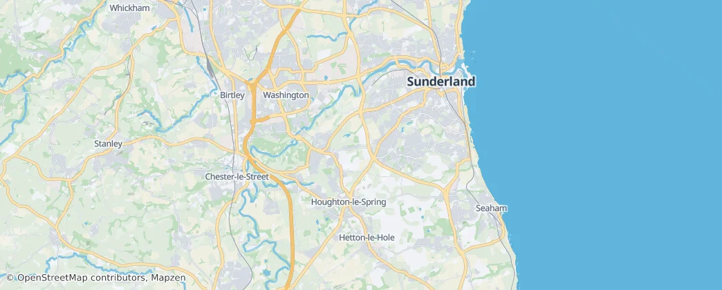 Sunderland — 地图