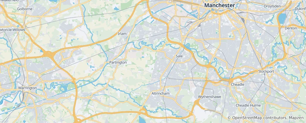 Map of Trafford