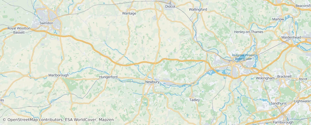 West Berkshire — 地图