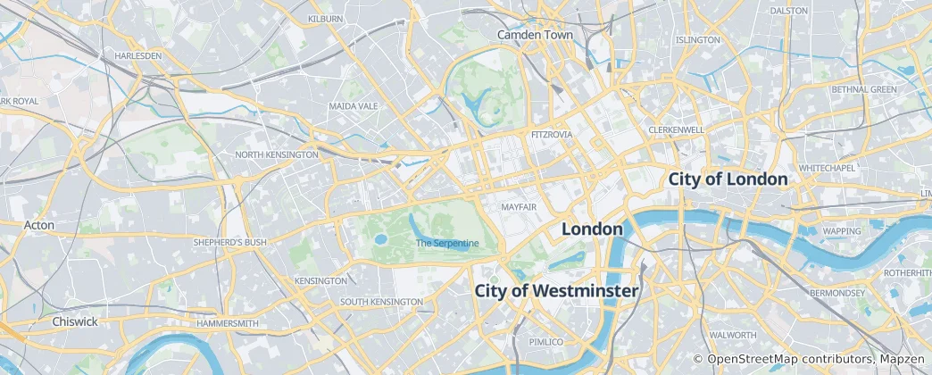 Mapa Westminster