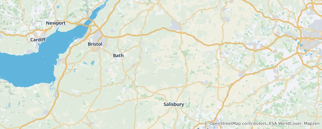 Mapa Wiltshire
