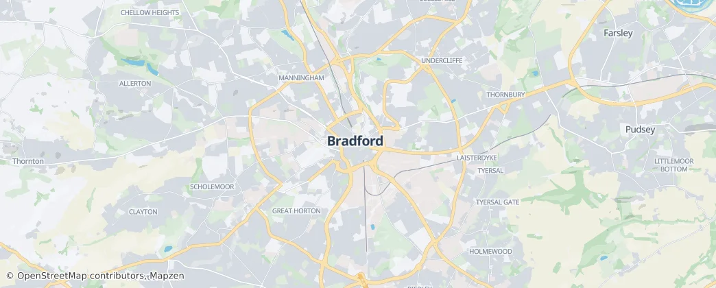 Bradford — Kaart