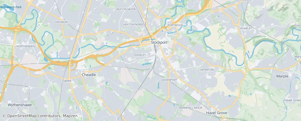 Metropolitan Borough of Stockport — Karte