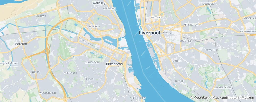 Mapa Wirral