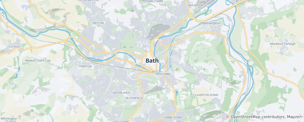 Karte von Bath