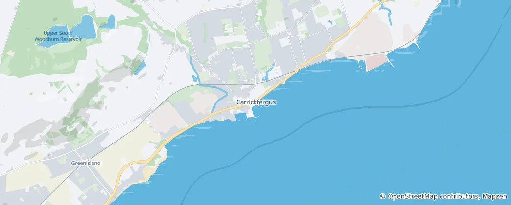 Mappa di Carrickfergus