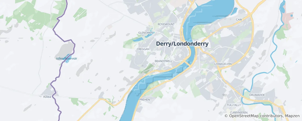 Mappa di Derry