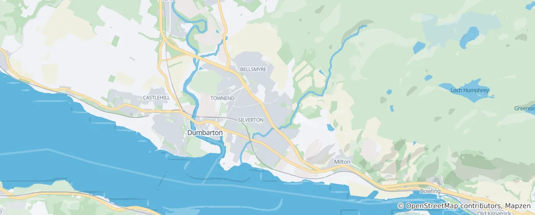 Mapa Dumbarton