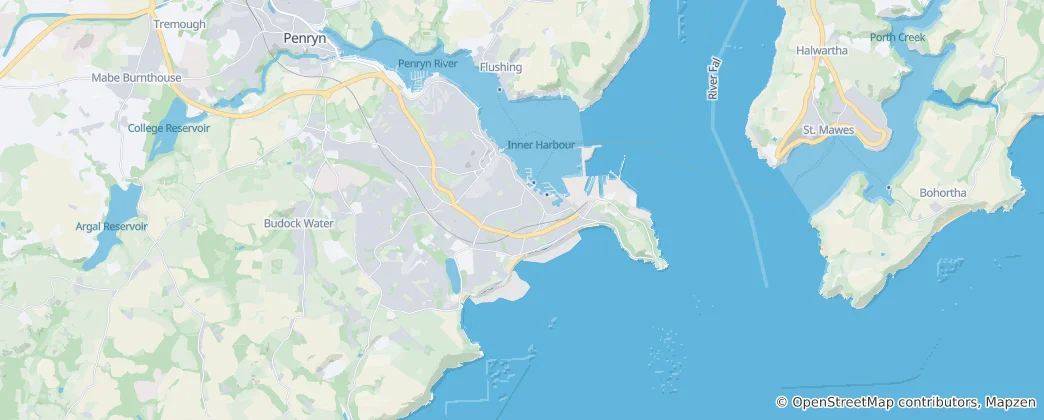 Karte von Falmouth