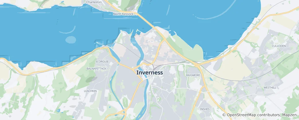 Mapa Inverness