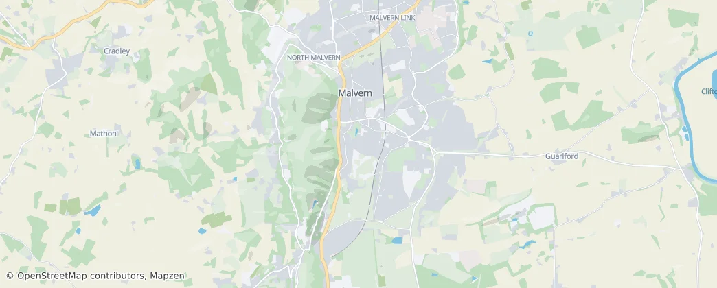 Malvern – Mapa