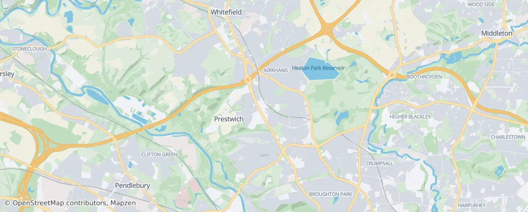 Prestwich — Kaart