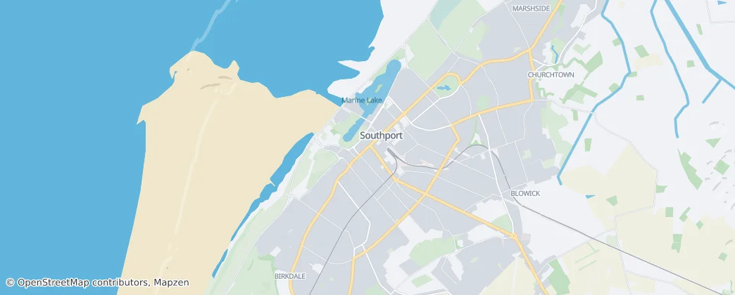 Southport — mapa